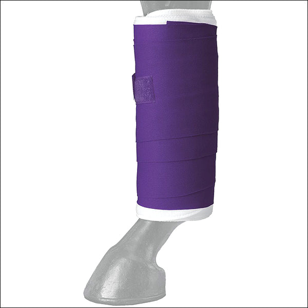 5.5"X 9' Tough 1 Tk. H. Leg Longer Wear Standing Wraps 4pk Purple – by Hilason – Cowboy and equestrian accessories