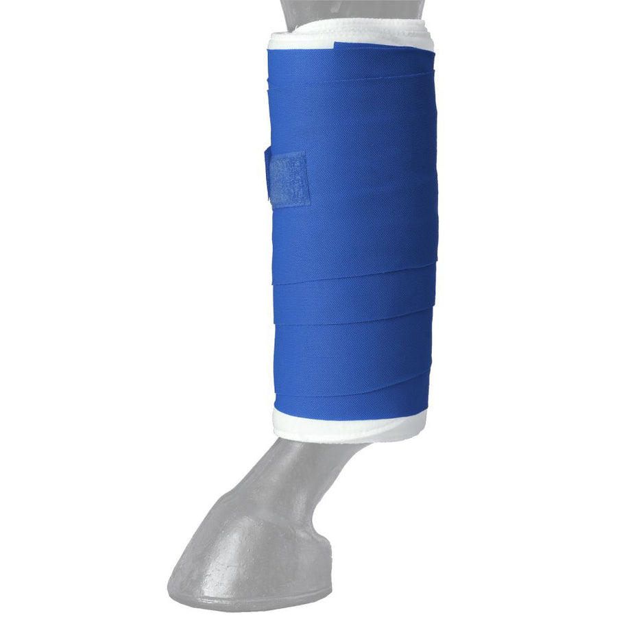 5.5"X 12' Tough 1 Tk. H. Leg Longer Wear Standing Wraps 4pk Blue – by Hilason – Cowboy and equestrian accessories