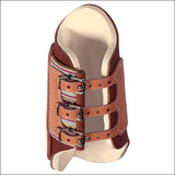 Weaver Harness Leather Horse Leg Splint Rubber Boots Medium Pair Brown