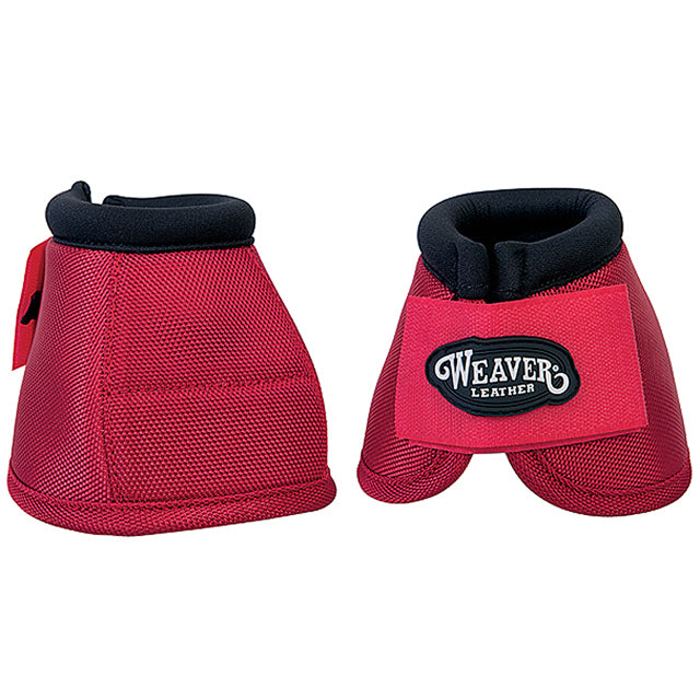 Red Ballistic No Turn Horse Leg Bell Boots Medium - Uhorse