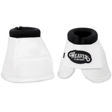 Small Weaver 2520D Ballistic Nylon No Turn Horse Leg Bell Boots Pair White