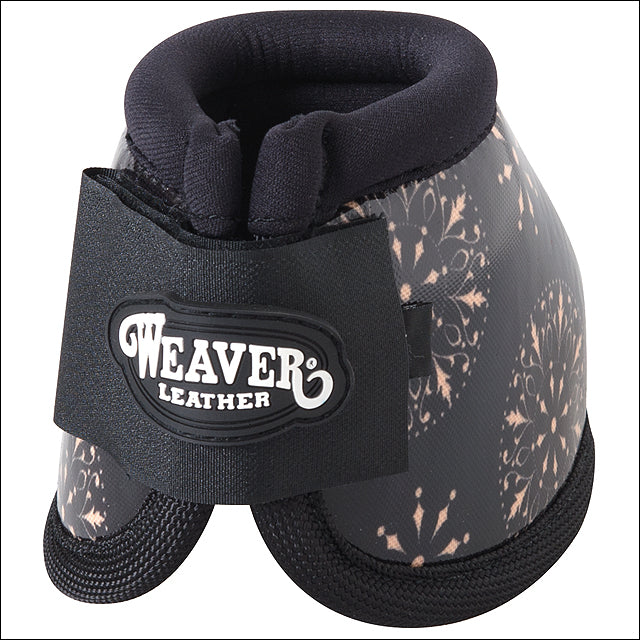 Small Fashion 600D Neoprene No Turn Horse Leg Bell Boots Pair Black - Uhorse
