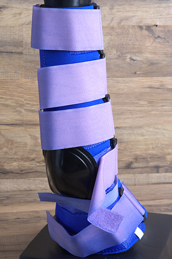 Medium Hilason Western Horse Tack 4 In 1 Horse Leg Combo Boots Blue