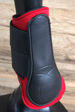 Large Hilason Western Horse Tack Protective Pvc Ankle Leg Boot Red