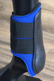 Large Hilason Western Horse Tack Protective Pvc Ankle Leg Boot Blue