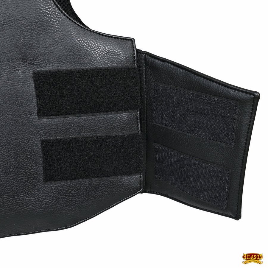 Hilason Kids Junior Youth Bull Riding Pro Rodeo Leather Protective Vest