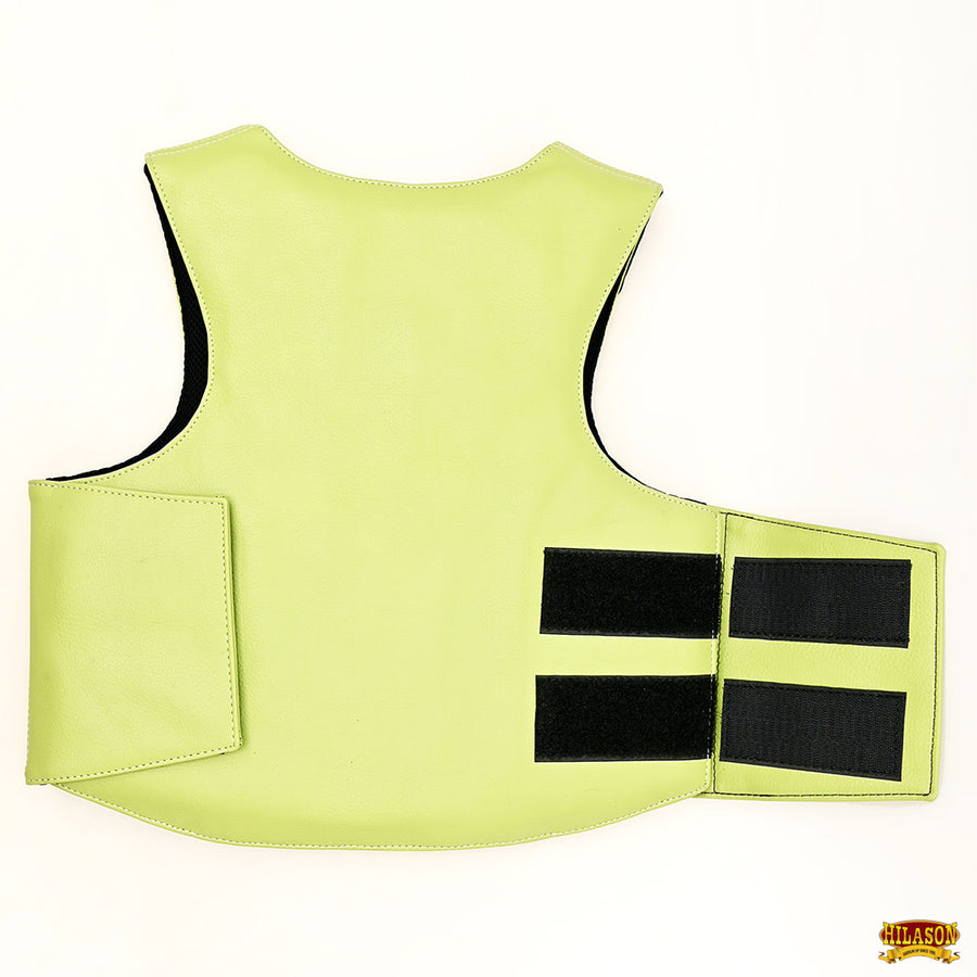 Hilason Kids Junior Youth Bull Riding Pro Rodeo Leather Protective Vest