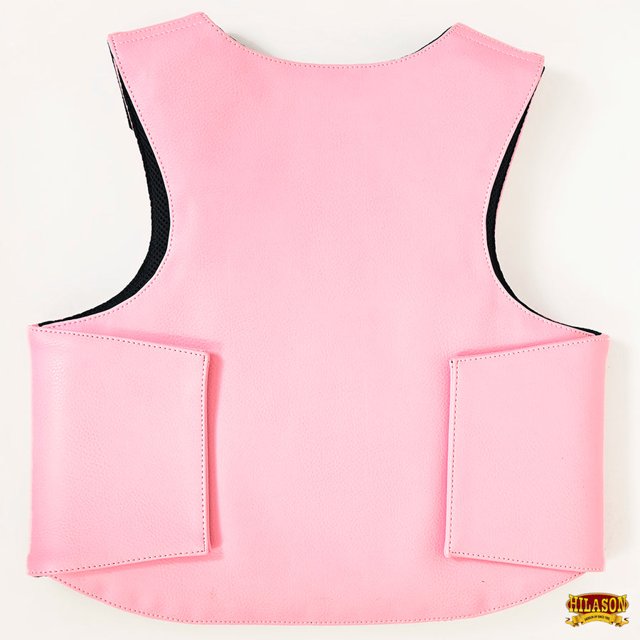 Hilason Kids Junior Youth Bull Riding Pro Rodeo Leather Protective Vest