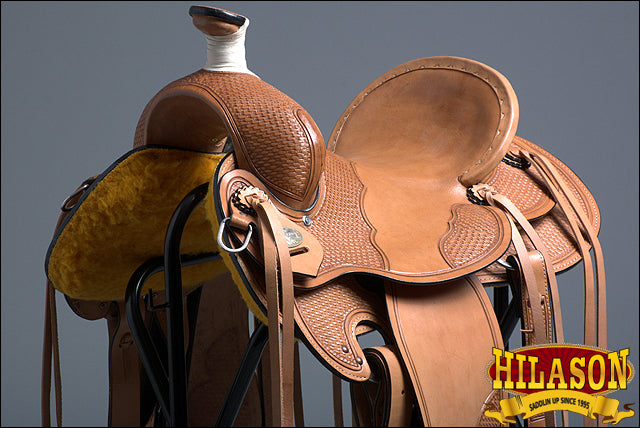 HILASON Western Horse Saddle American Leather Ranch Roping Cowboy | Hand Tooled Wade & For Horses