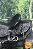 Hilason Western Horse Wade Saddle American Leather Ranch Roping Black