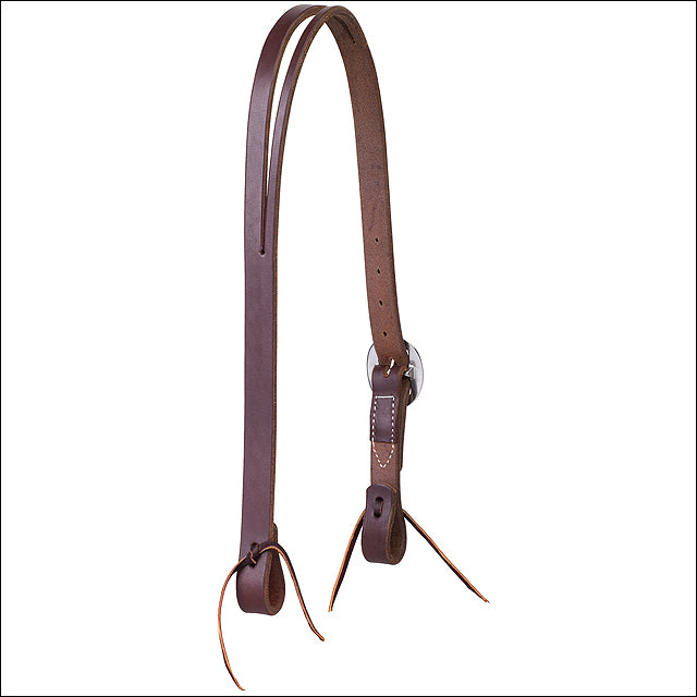 1" Working Cowboy Split Ear Horse Oiled Leather Headstall Stainless Steel - Uhorse