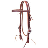 3/4" Weaver Working Economy Browband Horse Leather Headstall Stainless Steel