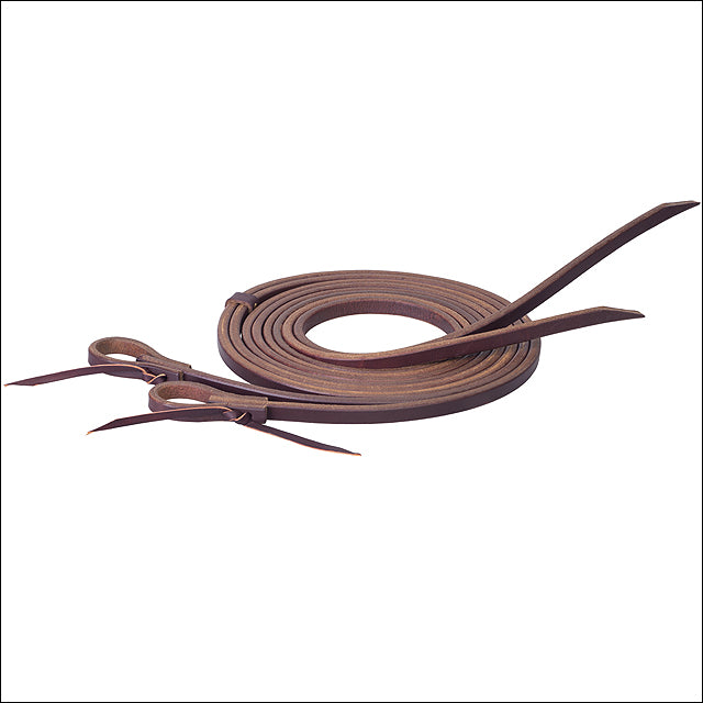 1/2 X 8 Horse Tack Working Cowboy Leather Split Reins Chestnut - Uhorse