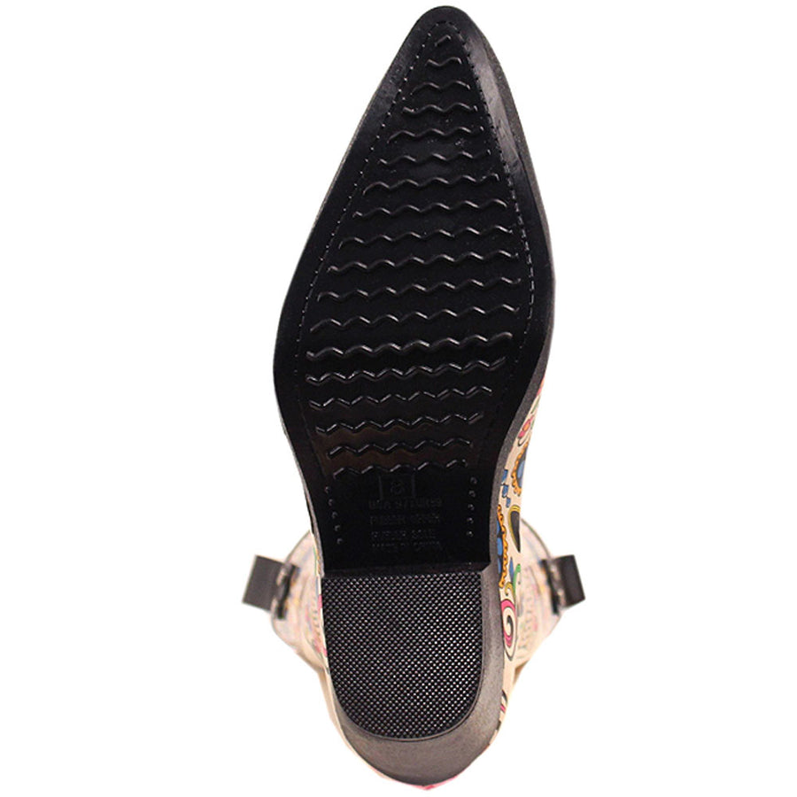 Blazin Roxx Roxy Ladies Sugar Skull Rain Boots Waterproof Snip Toe Cowgirl Heel