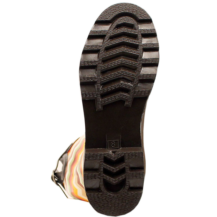 M&F Western Blazin Rox Leanne Ladies Rain Boot Waterproof Chevron Zigzag Pattern