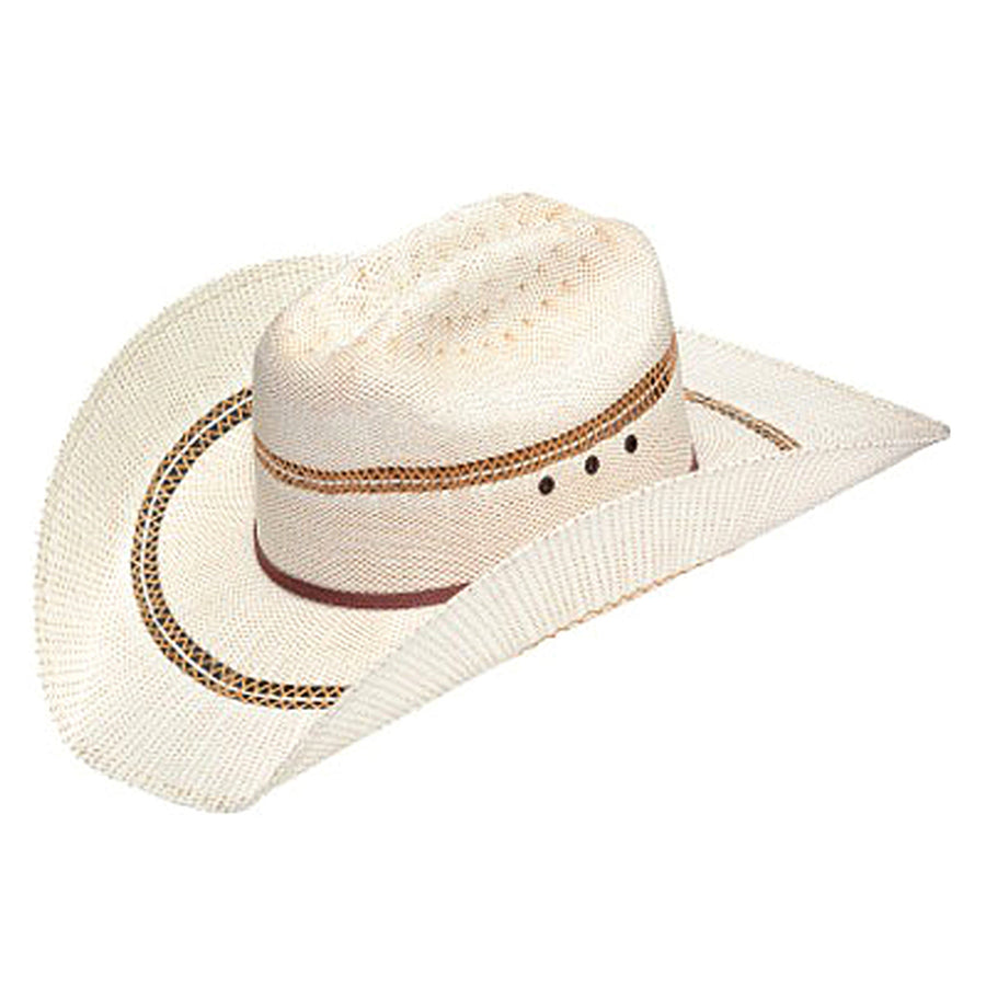 M&F W. Ariat Hat Youth Straw Cowboy Gold Ribbon Band by Hilason – Cowboy and equestrian accessories