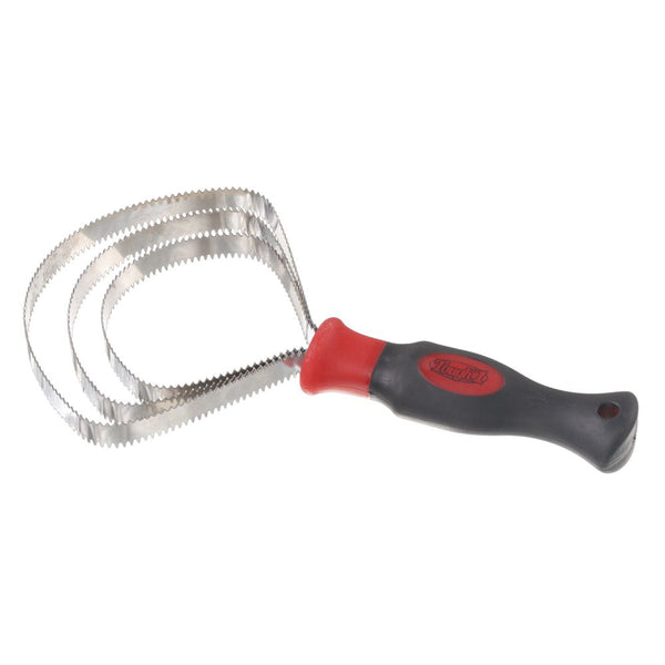 Tough 1 H. Tk. Great Grips Metal Curry 3 Ss Blade W/ Handle Black Red by Hilason – Cowboy and equestrian accessories