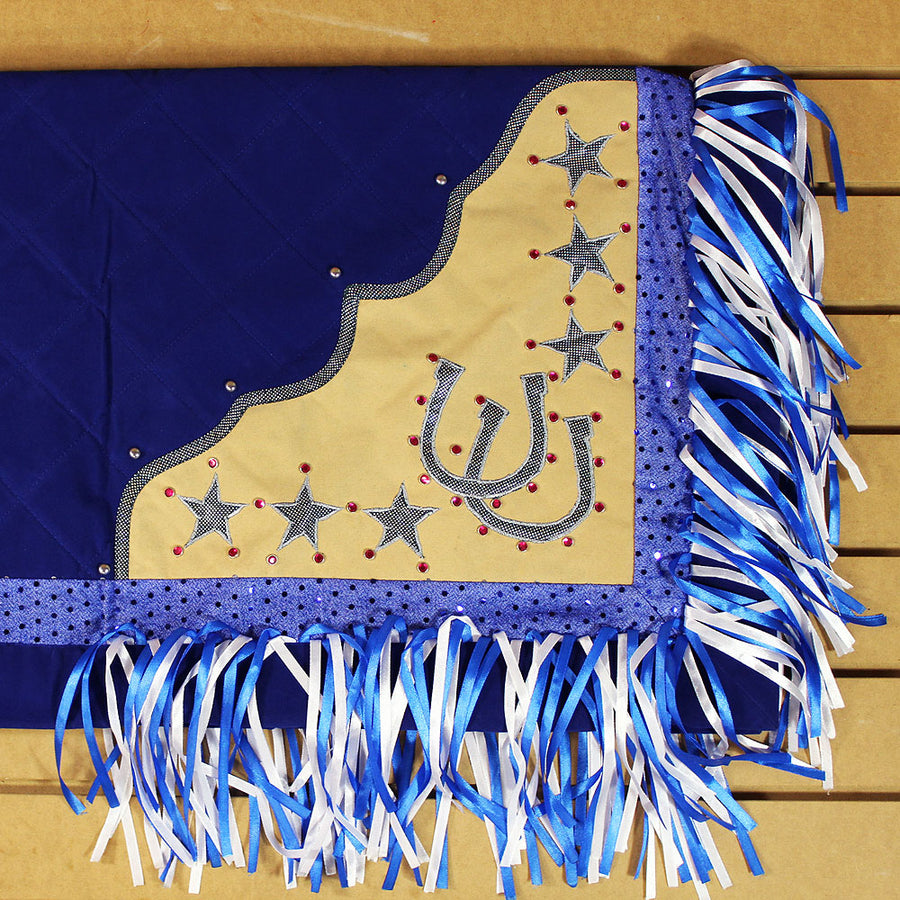 Csb236 Hilason W. Show Barrel Racing Rodeo Saddle Blanket Pad Navy by Hilason – Cowboy and equestrian accessories