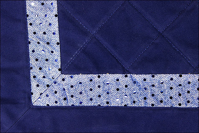 Csb236 Hilason Western Show Barrel Racing Rodeo Saddle Blanket Pad Navy Blue