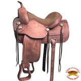 Western Horse Saddle American Leather Treeless Trail Pleasure Hilason - Uhorse