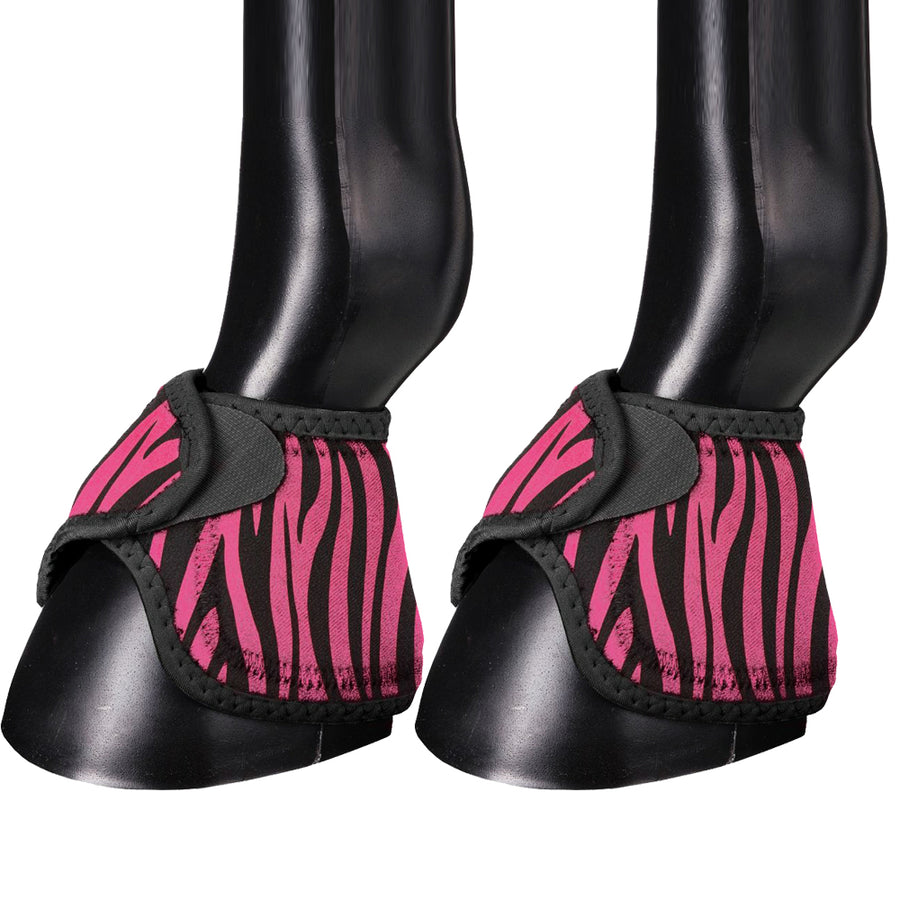 Small Tough 1 No Turn Neoprene Vented H. Leg Bell Boots Pair Pink by Hilason – Cowboy and equestrian accessories