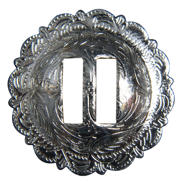 1.25 Inch HILASON Western Screw Back Concho Bright Silver Sadlde Saddle and Tack - Uhorse
