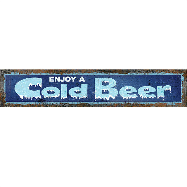 19.3X3.5 Rivers Edge Home Décor Heavy Metal Steel Cold Beer Durable by Hilason – Cowboy and equestrian accessories