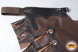 Hand Picked Bull Riding Chinks Chaps Pro Rodeo Bronc Genuine Leather Hilason