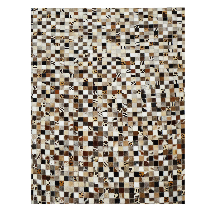 Home Decor Cowhiide Hair On Leather Patchwork Area Rugs Carpet Hilason by Hilason – Cowboy and equestrian accessories