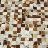 Home Decor Cowhide Hair On Leather Patchwork Area Rugs Carpet