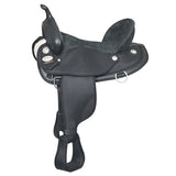 16 In Hilason H. Trail Pleasure Endurance Synthetic Saddle Black – by Hilason – Cowboy and equestrian accessories