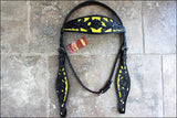 HILASON Western Horse Headstall Breast Collar Set Tack Genuine American Leather