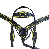 HILASON Western Horse Headstall Breast Collar Set Tack American Leather - Uhorse