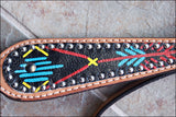 HILASON Western Horse Leather Headstall and Breast Collar Set Tan| Headstall Bridle for Horses Western | Horse Headstall Bridle | Western Headstalls Bridle for Horses