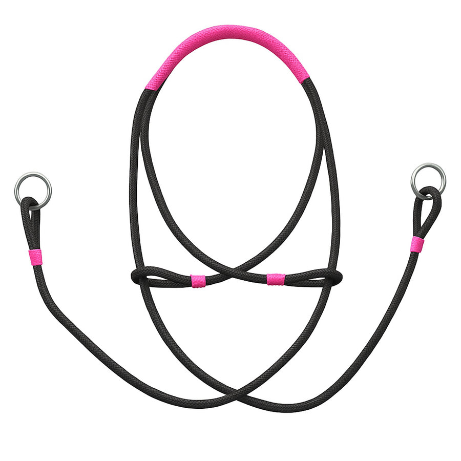 Hilason Bitless Bridle Hackamore Bosal Horsemanship Equestrian Horse Tack Pink - Uhorse