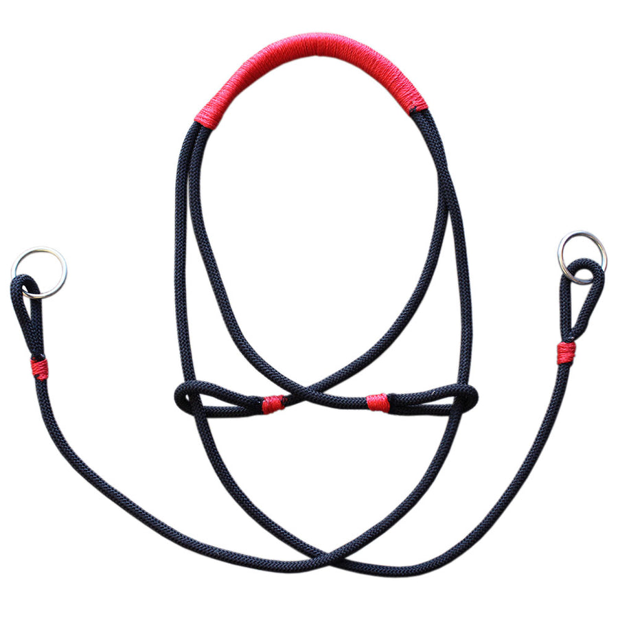 Hilason Bitless Bridle Hackamore Bosal Horsemanship Equestrian Horse Tack Red - Uhorse