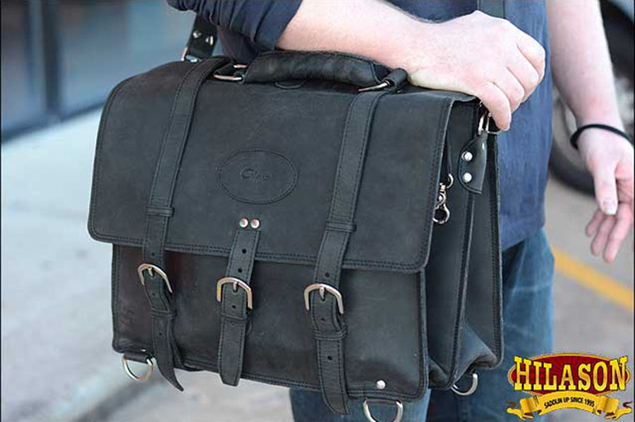 Briefcase Backpack Laptop Bag Glanor Buffalo Leather Hand