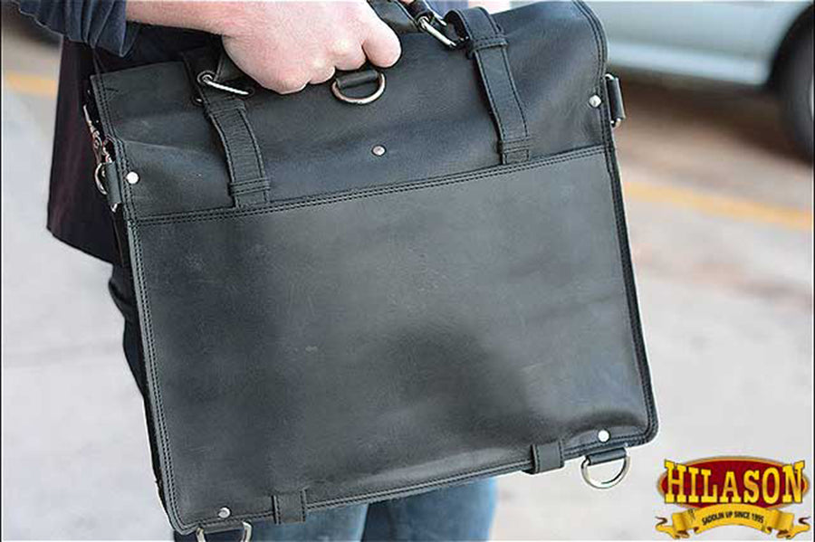Briefcase Backpack Laptop Bag Glanor Buffalo Leather Hand