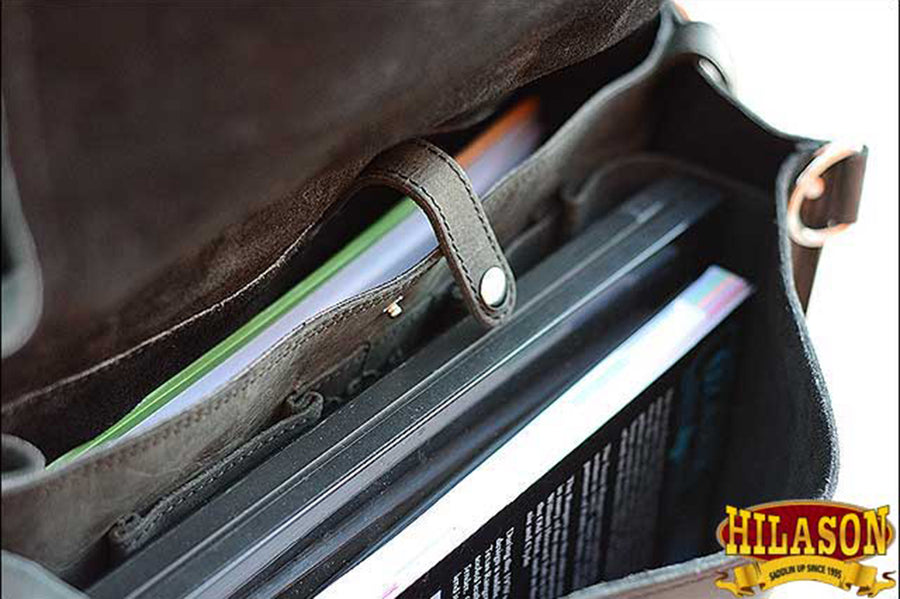 Briefcase Backpack Laptop Bag Glanor Buffalo Leather Hand