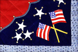 U-Hilason Handpaint Show Barrel Racing Saddle Blanket Pad Patriotic Us Flag