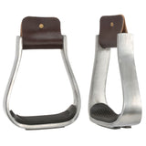 Tough 1 Royal King Aluminium Horse Stirrups Pair With Rubber Pad 3