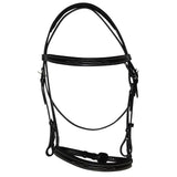Hilason Horse Fancy Stitched Bridle Deluxe Leather Black