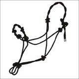 Hilason Western Tack Horse Twisted Rope Halter Black