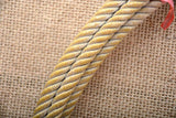 Size 9 Dub Grant 4 Strands Poly Durable Stretch Calf Rope Right Hand Gold