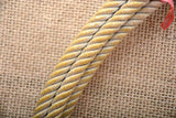 Size 9 Dub Grant 4 Strands Poly Durable Stretch Calf Rope Right Hand Gold