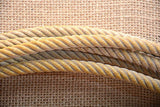 Size 9 Dub Grant 4 Strands Poly Durable Stretch Calf Rope Right Hand Gold