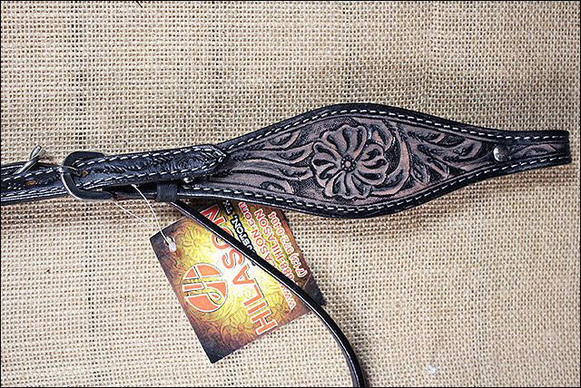 HILASON Western Horse Headstall Breast Collar Set Tack Genuine American Leather | For Horses Headstalls