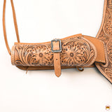 48 In Leather Gun Holster Hilason Western Right Hand Rig 44/45 Cal Cowboy