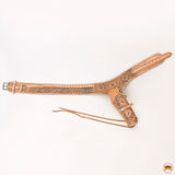 42 In Leather Gun Holster Hilason Western Right Hand Rig 44/45 Cal Cowboy