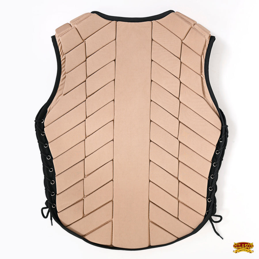 HILASON Equestrian Horse Vest Safety Protective Adult Eventing Tan | Riding Unisex Rodeo